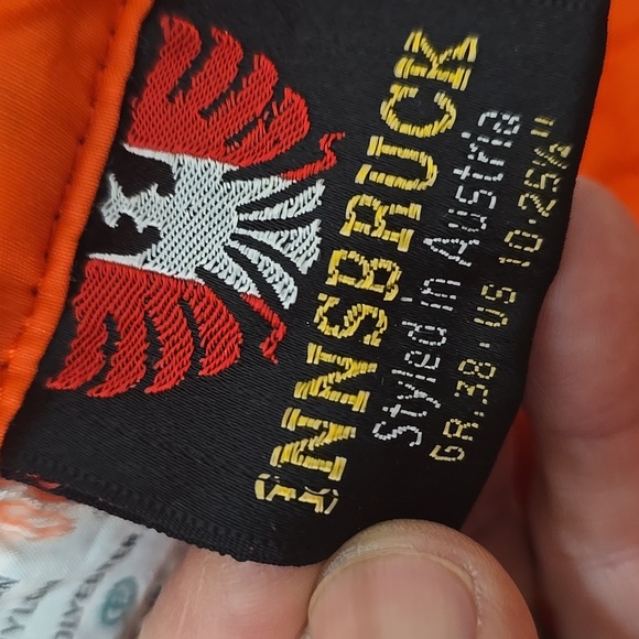 Inssbruck Vintage, Bright Orange Quilted Jacket and Pants Set S - Picture 10 of 13